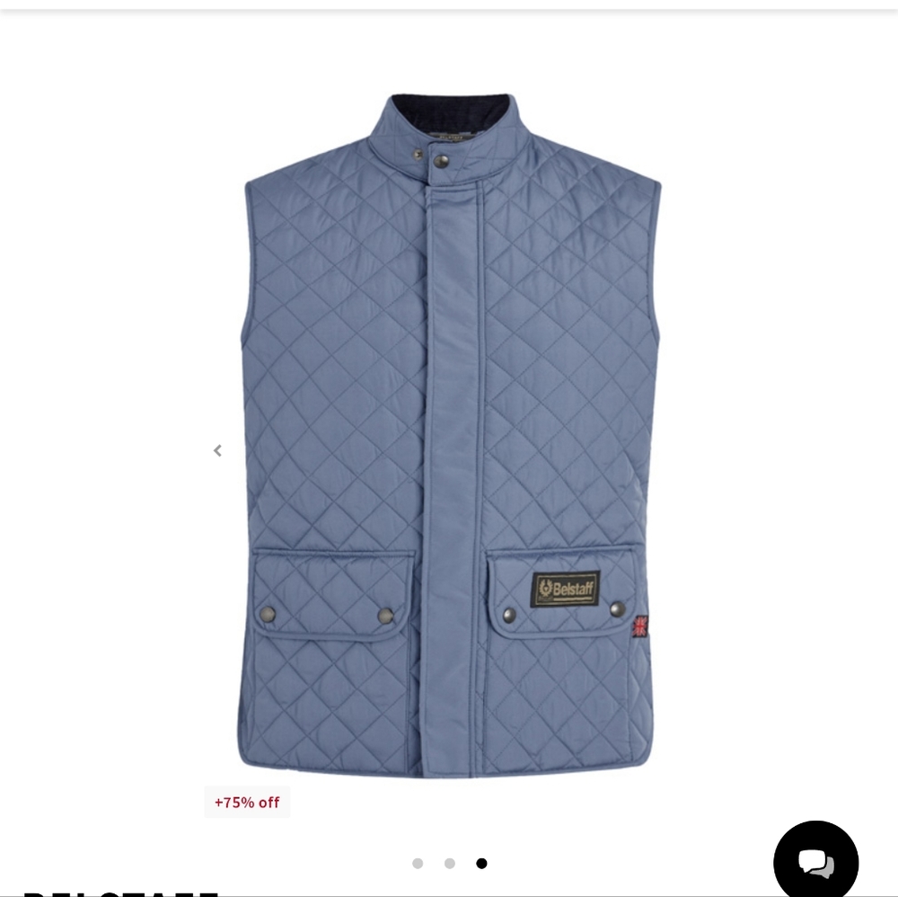 Belstaff gilet in airforce blue